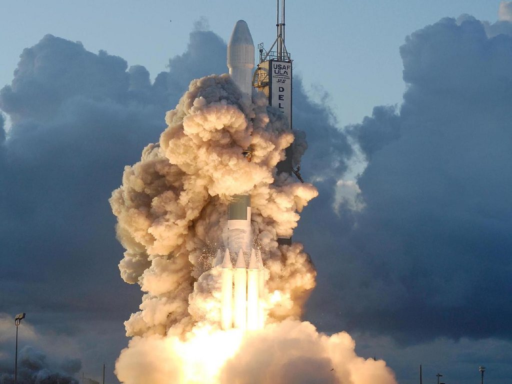 A rocket pictured mid-launch, demonstrating the acceleration and sheer power of compound interest.