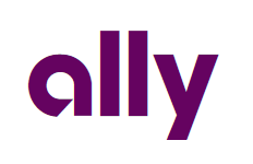 Logo of Ally Bank, an online-only bank which offers high savings account interest rates and low bank fees.