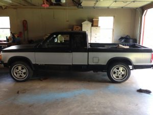 Our 1991 Chevy S10, prior to bed removal.